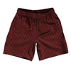Pinstripes Athletic Running Fitness Exercise Shorts 7" Inseam Shorts Made In USA by Tribe Lacrosse