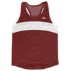 Red Maroon And White Running Track Tops Made In USA by Tribe Lacrosse