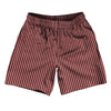 Pinstripes Athletic Running Fitness Exercise Shorts 7" Inseam Shorts Made In USA by Tribe Lacrosse