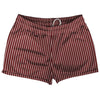 Pinstripes Shorty Short Gym Shorts 2.5" Inseam Made In USA by Tribe Lacrosse