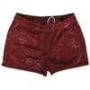 Splatter Shorty Short Gym Shorts 2.5" Inseam Made In USA by Tribe Lacrosse