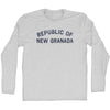 Republic of New Granada Adult Cotton Long Sleeve T-shirt by Tribe Lacrosse