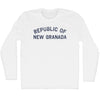 Republic of New Granada Adult Cotton Long Sleeve T-shirt by Tribe Lacrosse