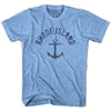 Rhode State Anchor Home Tri-Blend Adult T-shirt by Ultras