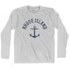 Rhode State Anchor Home Cotton Adult Long Sleeve T-shirt by Ultras