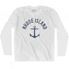 Rhode State Anchor Home Cotton Adult Long Sleeve T-shirt by Ultras