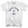 Rhode State Anchor Home Cotton Adult T-shirt by Ultras