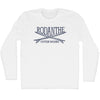 Rodanthe Surf Break Crossed Surf Board Surfing Destination Adult Cotton Long Sleeve T-Shirt by Tribe Lacrosse