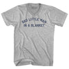 Sad little man in a blanket Adult Cotton V-neck T-shirt by Tribe Lacrosse