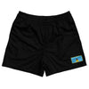 Saint Lucia Country Heritage Flag Rugby Shorts Made In USA by Rugby Shorts