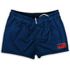 Samoa Country Heritage Flag Shorty Short Gym Shorts 2.5" Inseam Made In USA by Shorty Shorts