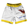 San Francisco Athletic Running Fitness Exercise Shorts 7" Inseam Shorts Made In USA by Tribe Lacrosse