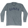 Sana'a Vintage City Adult Tri-Blend Long Sleeve T-shirt by Ultras