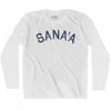 Sana'a Vintage City Adult Cotton Long Sleeve T-shirt by Ultras