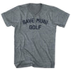 Save Muni Golf Tri-Blend V-neck Womens Junior Cut T-shirt by Tribe Lacrosse