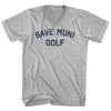 Save Muni Golf Adult Cotton V-neck T-shirt by Tribe Lacrosse