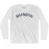 Shanghai Vintage City Adult Cotton Long Sleeve T-shirt by Ultras