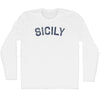 Sicily Adult Cotton Long Sleeve T-shirt by Tribe Lacrosse