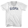 Sigma Adult Cotton V-neck T-shirt by Tribe Lacrosse