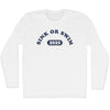 Sink Or Swim 2034 Adult Cotton Long Sleeve T-shirt by Tribe Lacrosse