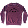Sink Or Swim 2036 Adult Tri-Blend Sweatshirt by Tribe Lacrosse