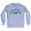 Sink Or Swim 2037 Adult Tri-Blend Sweatshirt by Tribe Lacrosse