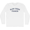 Slow Down Francis Adult Cotton Long Sleeve T-shirt by Tribe Lacrosse