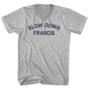Slow Down Francis Adult Cotton V-neck T-shirt by Tribe Lacrosse