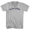Slow Down Adult Cotton V-neck T-shirt by Tribe Lacrosse