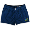 Solomon Islands Country Heritage Flag Shorty Short Gym Shorts 2.5" Inseam Made In USA by Shorty Shorts