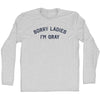 Sorry Ladies I'm Gray Adult Cotton Long Sleeve T-shirt by Tribe Lacrosse