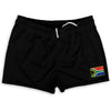 South Africa Country Heritage Flag Shorty Short Gym Shorts 2.5" Inseam Made In USA by Shorty Shorts