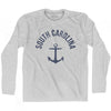 South Carolina State Anchor Home Cotton Adult Long Sleeve T-shirt by Ultras