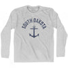 South Dakota State Anchor Home Cotton Adult Long Sleeve T-shirt by Ultras