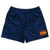 Spain Country Heritage Flag Rugby Shorts Made In USA by Rugby Shorts