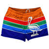 St. Petersburg Shorty Short Gym Shorts 2.5" Inseam Made In USA by Tribe Lacrosse