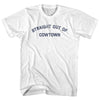 Straight Out of Cowtown Womens Cotton Junior Cut T-Shirt by Tribe Lacrosse