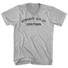 Straight Out of Cowtown Adult Cotton V-neck T-shirt by Tribe Lacrosse