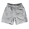 Super Fly Pattern Black and Grey Medium Athletic Running Fitness Exercise Shorts 7" Inseam Shorts Made In USA by Tribe Lacrosse