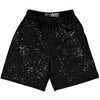 Super Fly Pattern Black and White Lacrosse Shorts Made In USA by Tribe Lacrosse