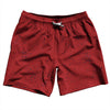Super Fly Pattern Blue Navy and Red Dark Swim Shorts 7" Made in USA by Tribe Lacrosse