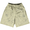 Super Fly Pattern Blue Navy and Vegas Gold Basketball Practice Shorts Made In USA by Tribe Lacrosse