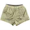 Super Fly Pattern Blue Navy and Vegas Gold Womens & Girls Sport Shorts End Made In USA by Tribe Lacrosse