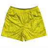 Super Fly Pattern Blue Navy and Yellow Bright Rugby Shorts Made In USA by Tribe Lacrosse