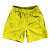 Super Fly Pattern Blue Navy and Yellow Bright Soccer Shorts Made In USA by Tribe Lacrosse