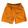 Super Fly Pattern Blue Royal and Tennessee Orange Athletic Running Fitness Exercise Shorts 7" Inseam Shorts Made In USA by Tribe Lacrosse