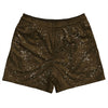 Super Fly Pattern Brown Dark and White Rugby Shorts Made In USA by Tribe Lacrosse
