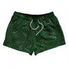 Super Fly Pattern Green Hunter and White 2.5" Swim Shorts Made in USA by Tribe Lacrosse