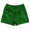 Super Fly Pattern Green Kelly and White Rugby Shorts Made In USA by Tribe Lacrosse