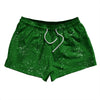 Super Fly Pattern Green Kelly and White 2.5" Swim Shorts Made in USA by Tribe Lacrosse